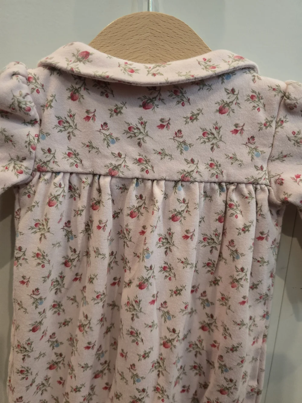 Ralph Lauren Pink Floral Long-Sleeve Baby One-Piece
